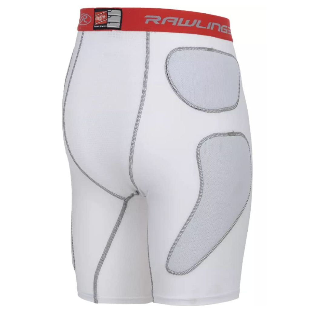 Rawlings Men's Baseball Slider Shorts - White, Size Medium