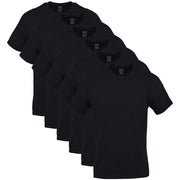 Gildan Men's Crew T-Shirts Multipack (Style G1100) - Black, Size Small (6 Pack)