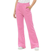 WELAKEN Girls Flared Sweatpants - Pink, Size 5
