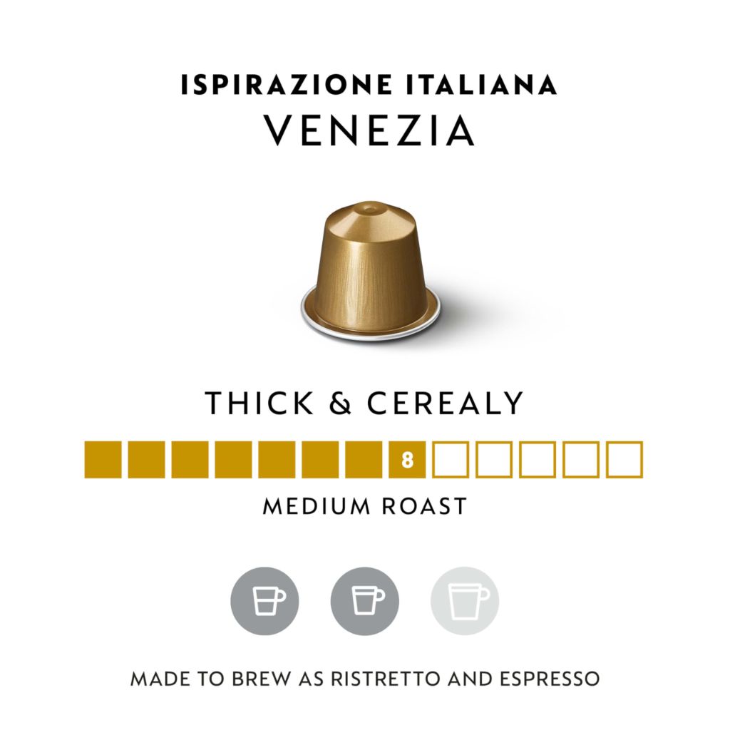 Nespresso Capsules Original Line, Ispirazione Venezia, Medium Roast Coffee Pods - 50ct