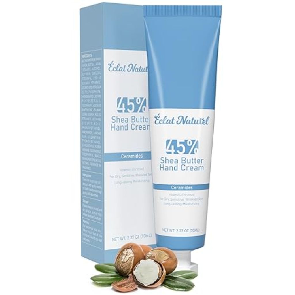 ÉCLAT NATUREL 25% Shea Butter Hand and Body Lotion with Vitamin E Niacinamide Ceramide - 10.15 fl. oz.