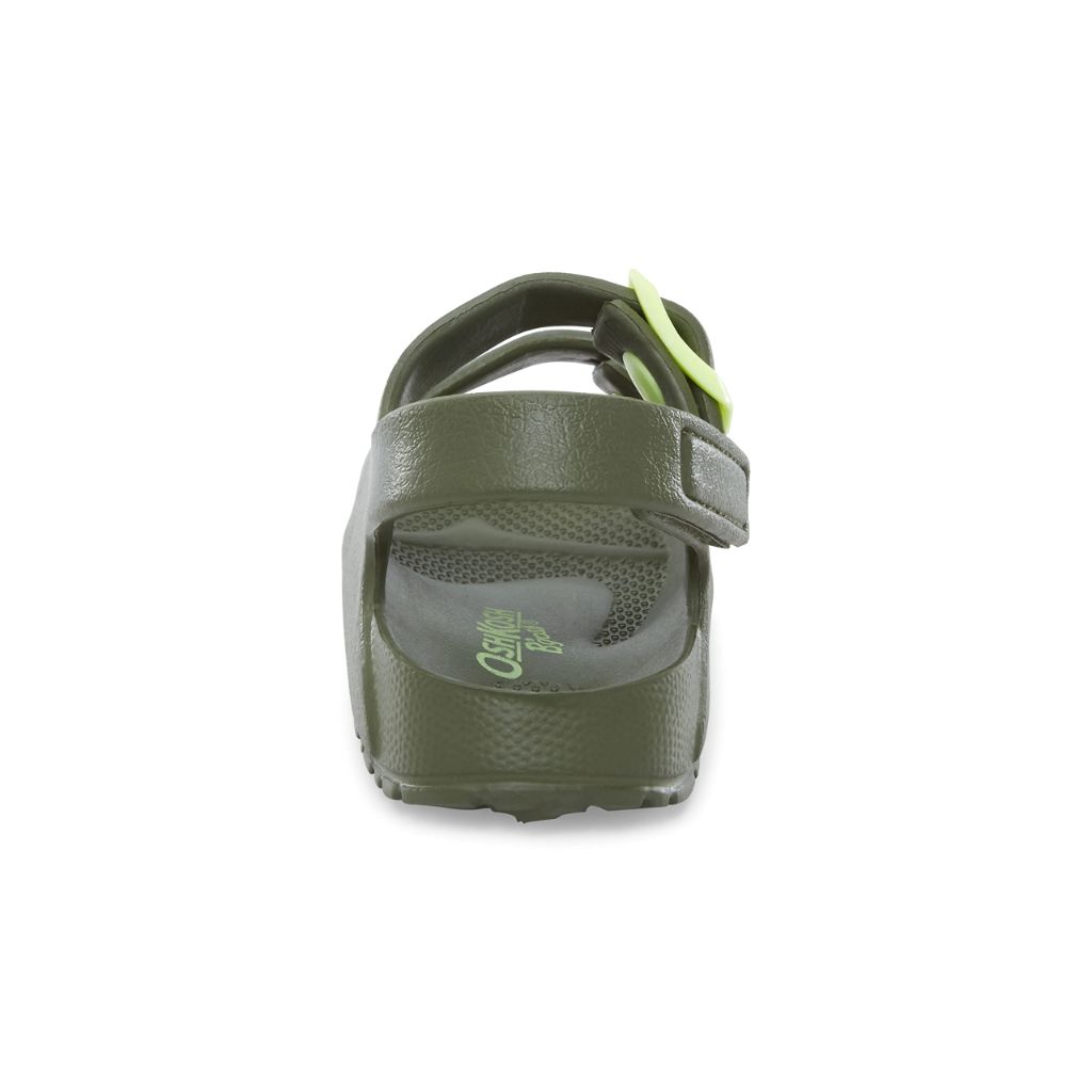 OshKosh B'Gosh Toddler Rivar Sandal - Olive/Lime, Size 6 Toddler
