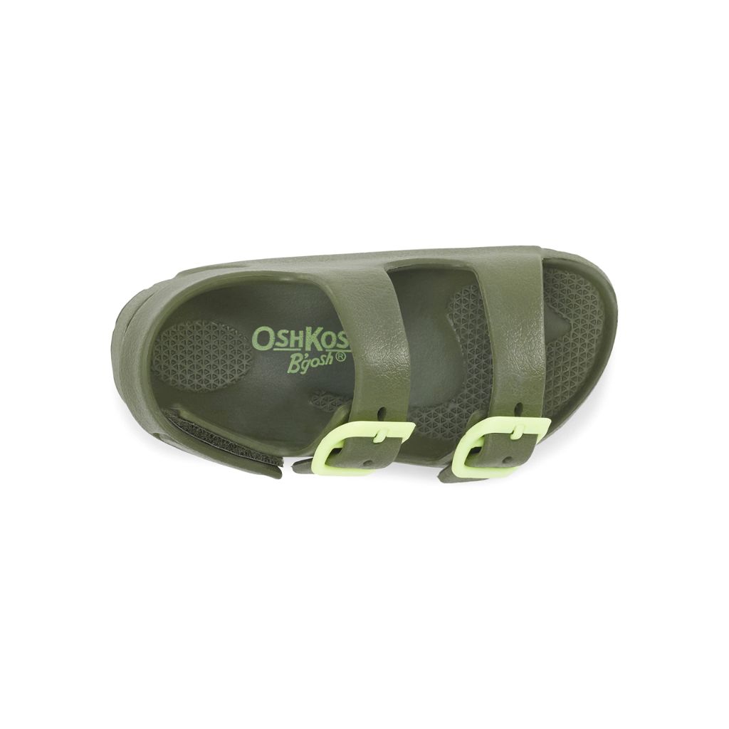 OshKosh B'Gosh Toddler Rivar Sandal - Olive/Lime, Size 6 Toddler