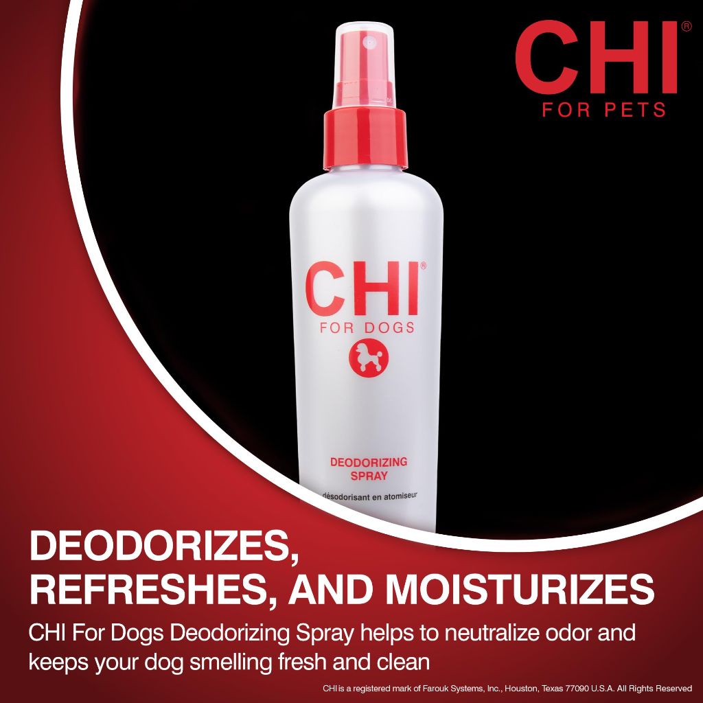 CHI for Dogs Deodorizing Spray for Dogs and Puppies, Unscented - 8 fl. oz.