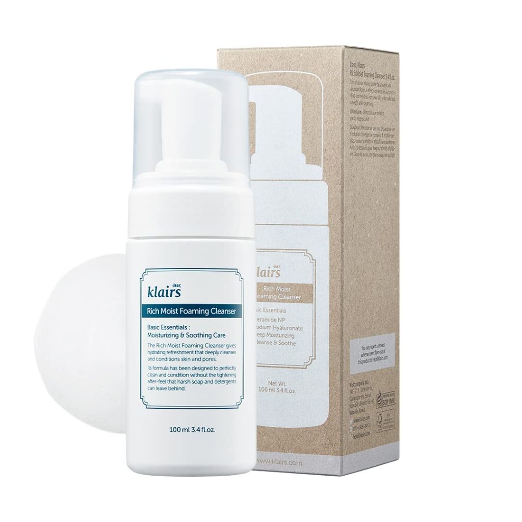 Dear, Klairs K-Beauty Skincare Rich Moist Foaming Cleanser - 3.4 fl. oz.