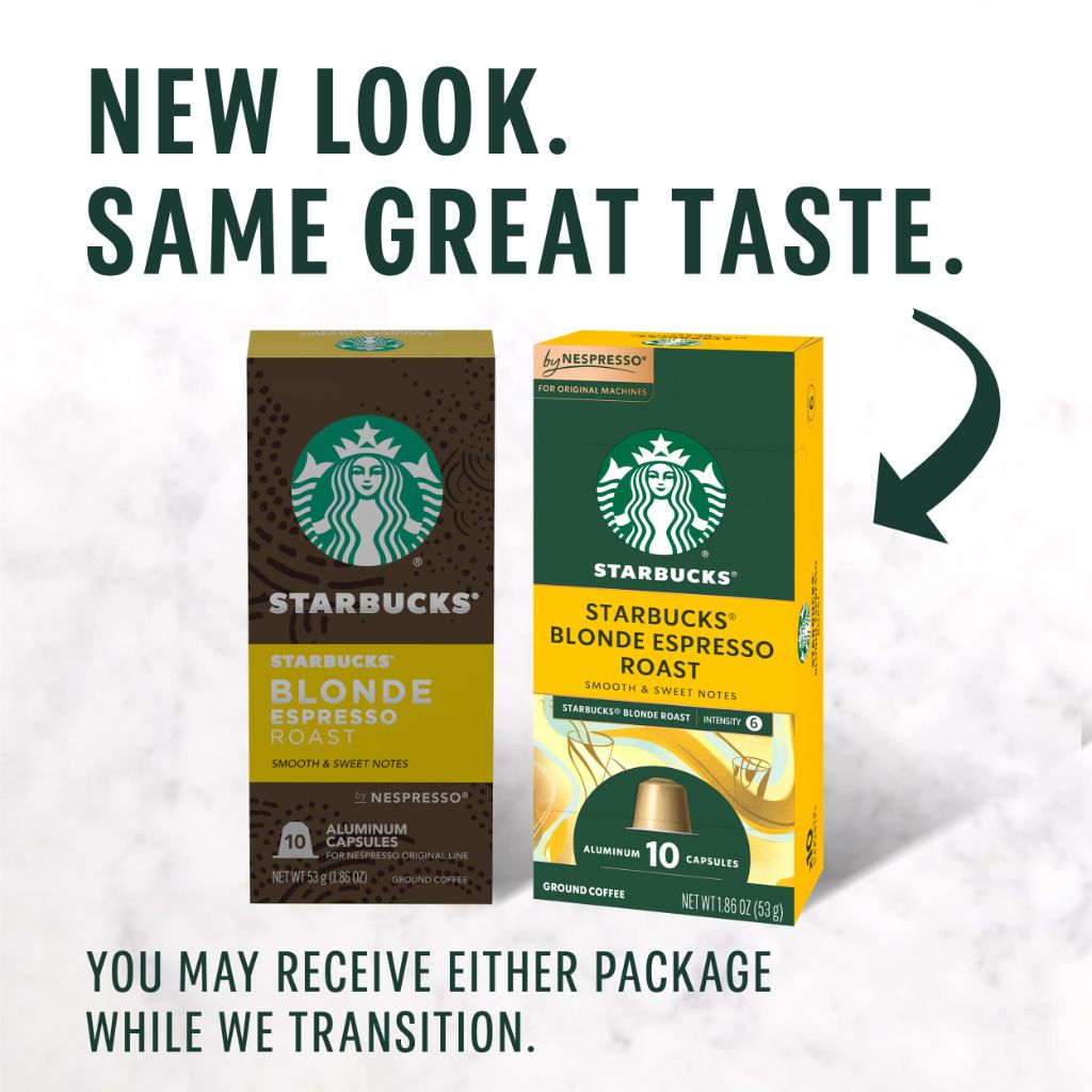 Starbucks Nespresso Original Line Blonde Roast Coffee Capsules - 50ct.