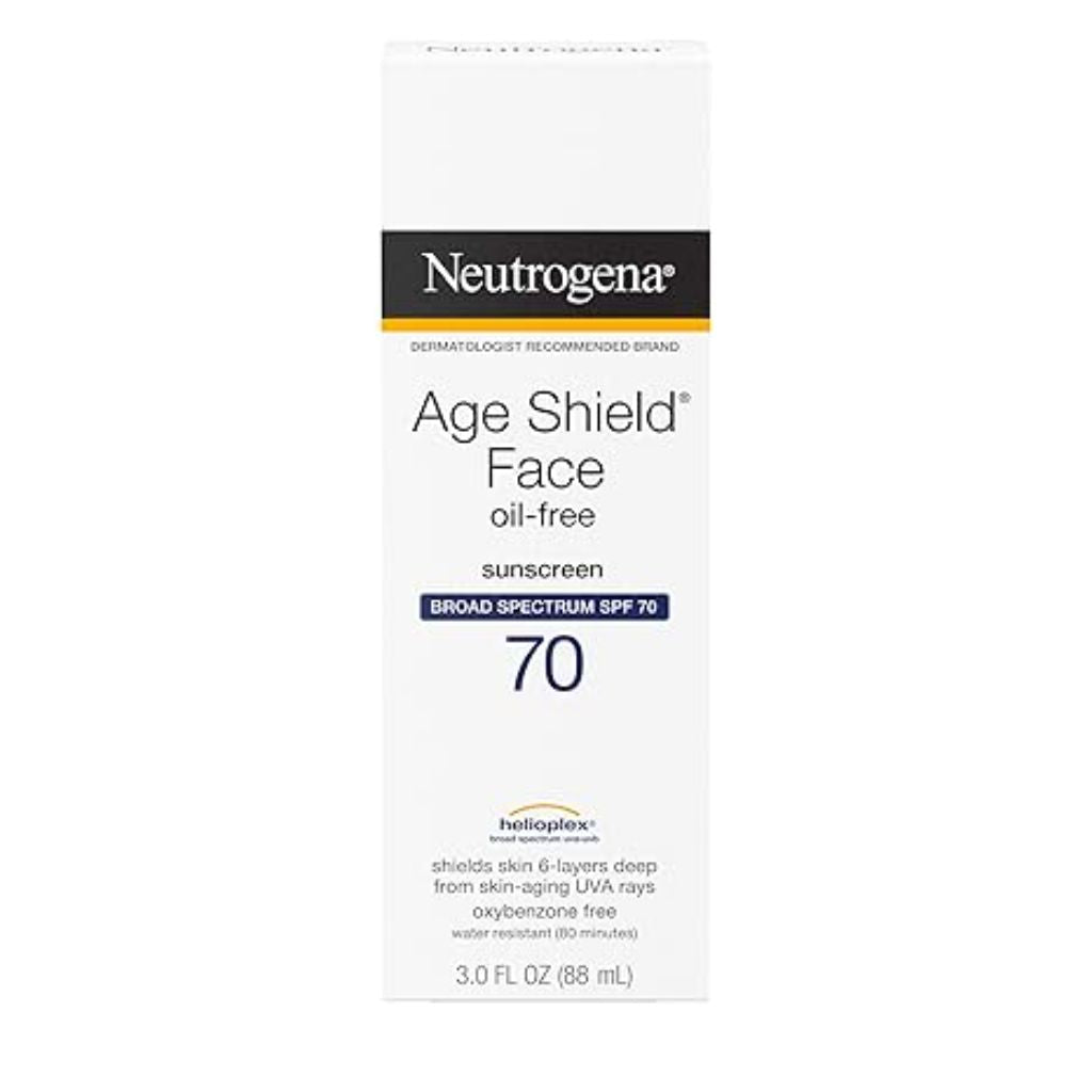 Neutrogena Age Shield Face Oil-Free Sunscreen Lotion with Broad Spectrum SPF 70 - 3 fl. oz.