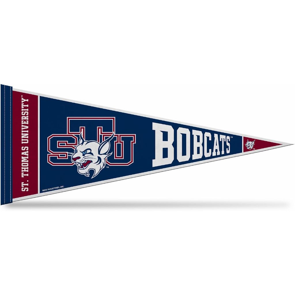 Rico Industries NCAA Felt Wall Décor Pennant, 12" x 30" -  St. Thomas (FL) Bobcats