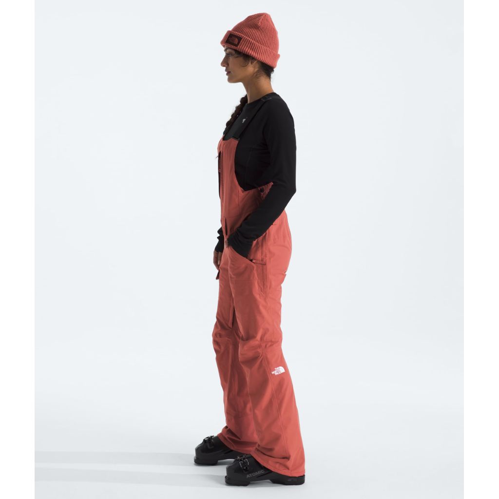 The North Face Women's Freedom Bibs, Waterproof, Built-In Gaiter - Mars Dust, Size Small Long