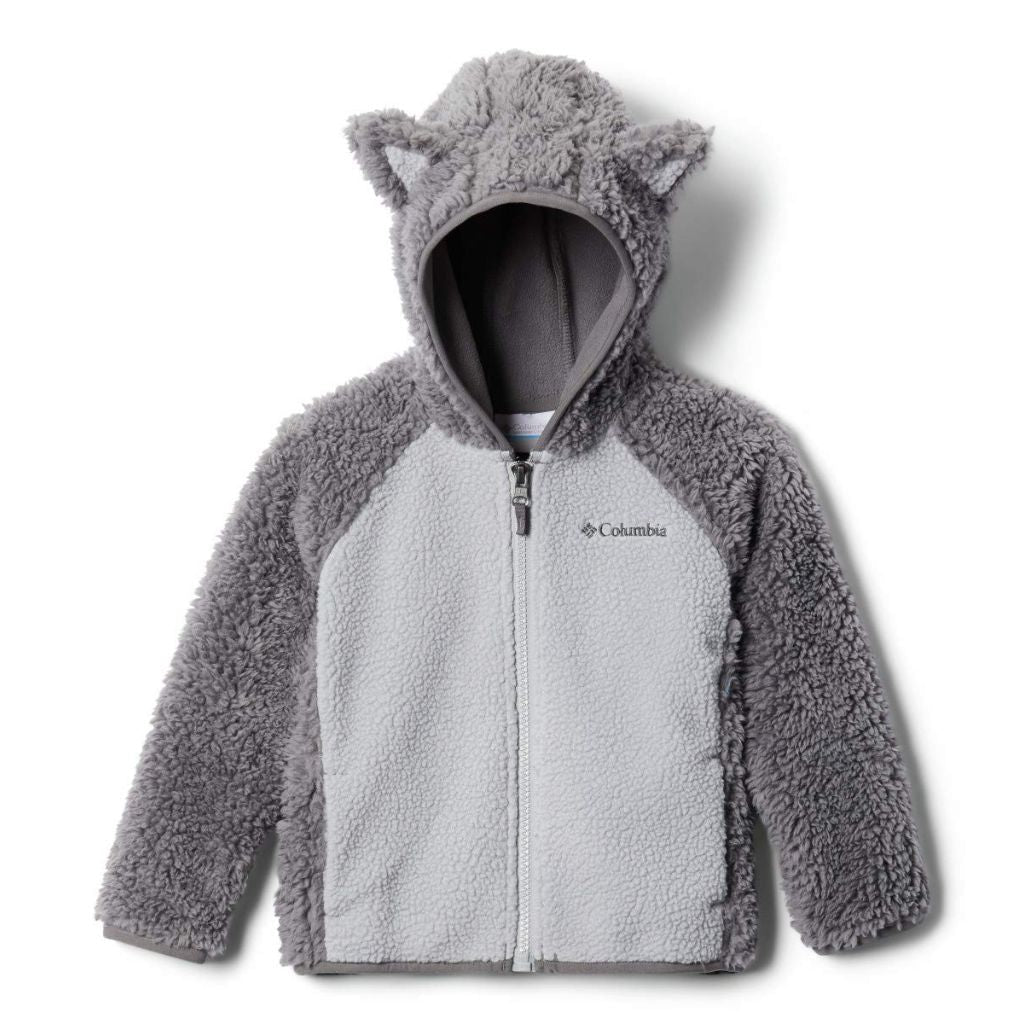 Columbia Toddler's Foxy Baby Sherpa Full Zip Jacket - City Gray/Columbia Gray, 3T