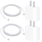 Abysssea Pro 2nd/3rd Gen Charger, 20W USB-C Charging Cord, USB-C to USB-C - White (2 Pack)