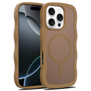 Jockvo Wave Design MagSafe Compatible Case for iPhone 16 Pro - Brown