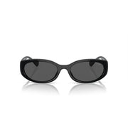 Ralph by Ralph Lauren RA5306U Universal Fit Sunglasses - Shiny Black Frame/Dark Gray Lens, 55mm