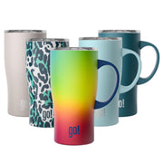 Go! Commuter Stainless Steel Handle Tumbler with Triple Insulation - 20 fl. oz. (Warm Rainbow)