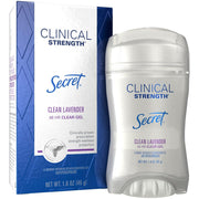 Secret Women's Clinical Strength Clear Gel Antiperspirant & Deodorant - Clean Lavender, 1.6 oz