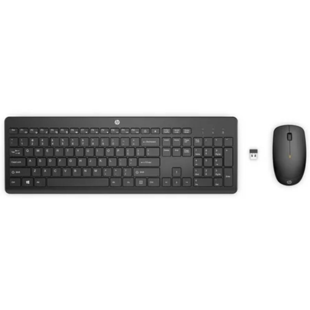 HP 230 Full-Size Wireless Keyboard and Mouse Bundle - Black