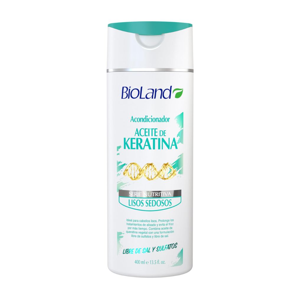 BioLand Keratin Oil Conditioner Ultra-Concentrated for Treated & Straight Hair - 13.53 fl. oz.