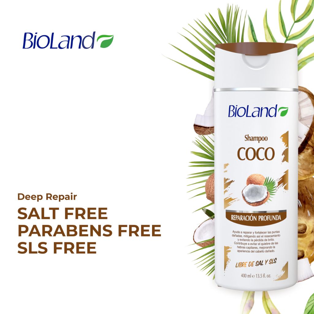 Bioland Coconut Shampoo for Dry & Curly Hair - 13.53 fl oz