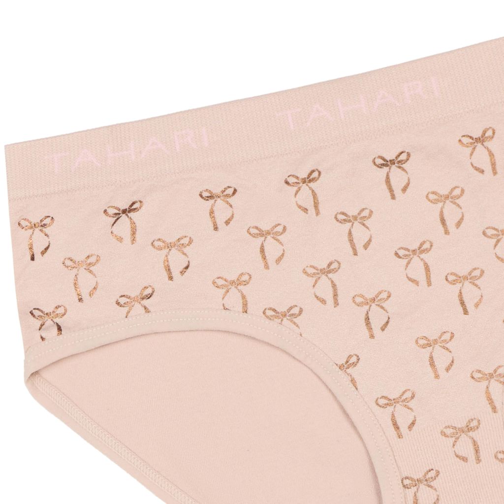 Tahari Girl Seamless Hipster Underwear - Periwinkle/Pink Nude/Pink/Taupe, Size S