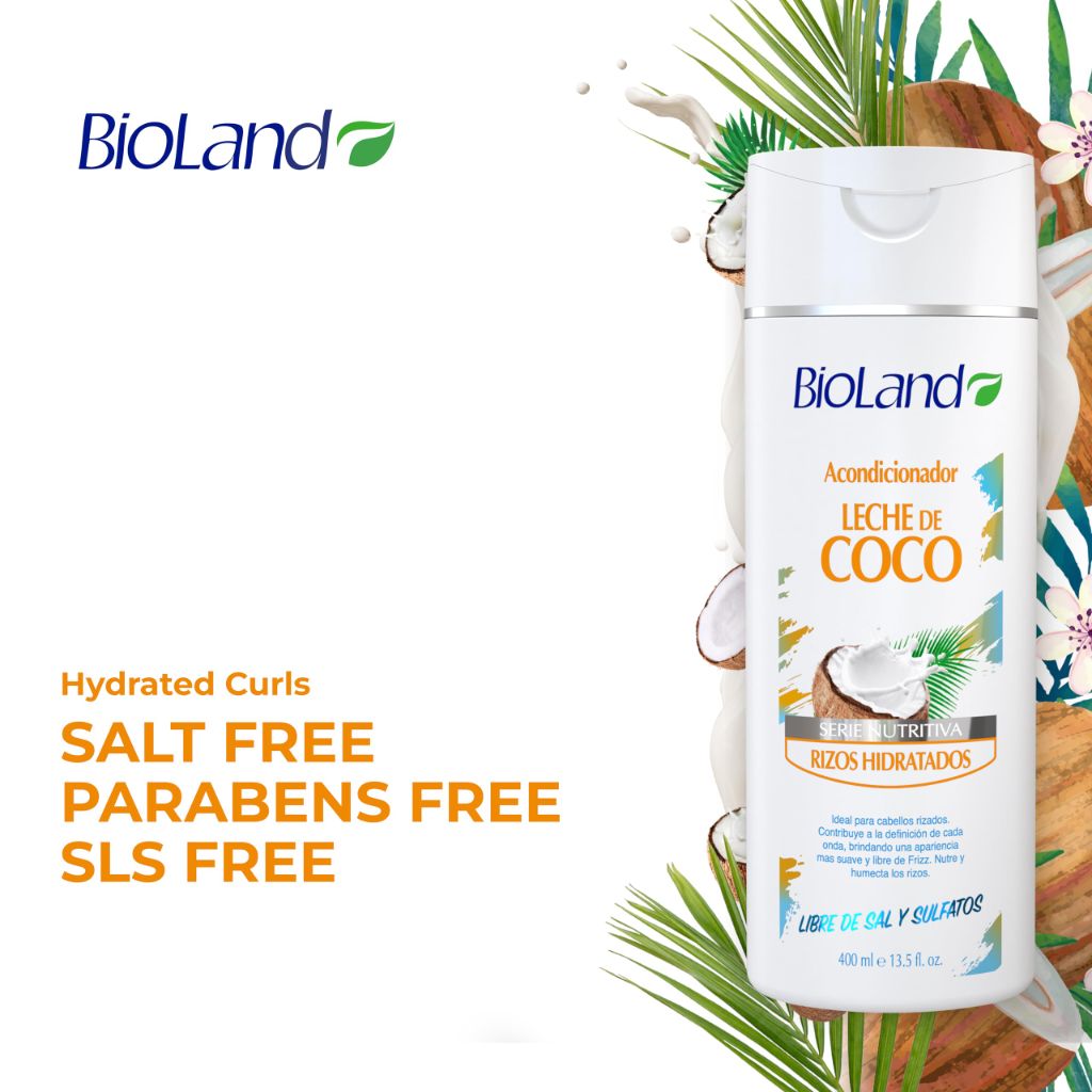BioLand Coconut Milk Conditioner for Curly & Dry Hair - 13.53 fl oz
