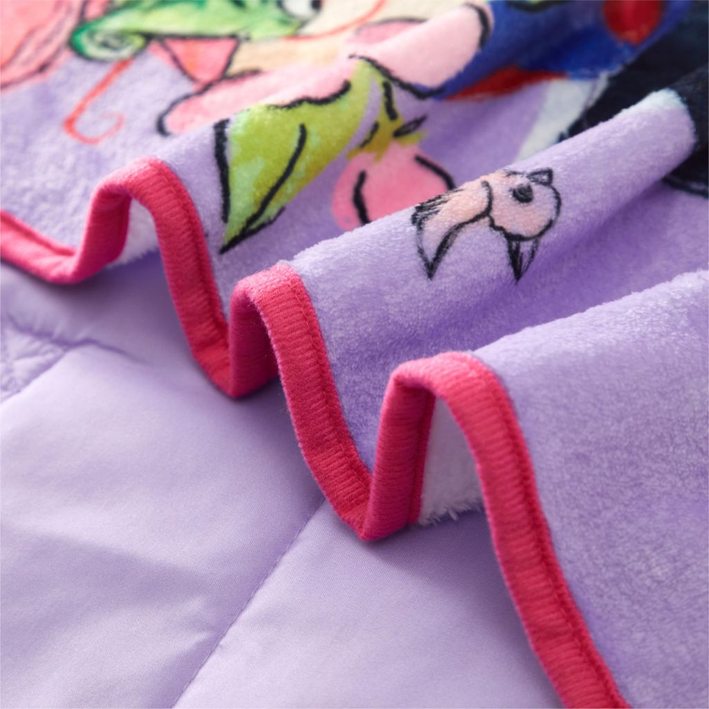 Disney Princess Toddler Quilted Nap Mat with Built-in Blanket & Pillow, 20" W x 46" L