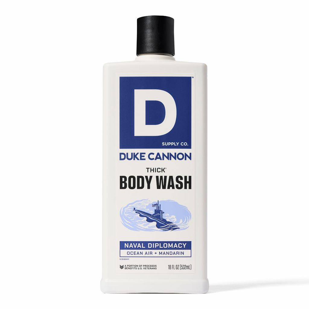 Duke Cannon Supply Co. Thick High Viscosity Body Wash  - Naval Diplomacy (Citrus Musk + Cedarwood), 18 fl. oz.