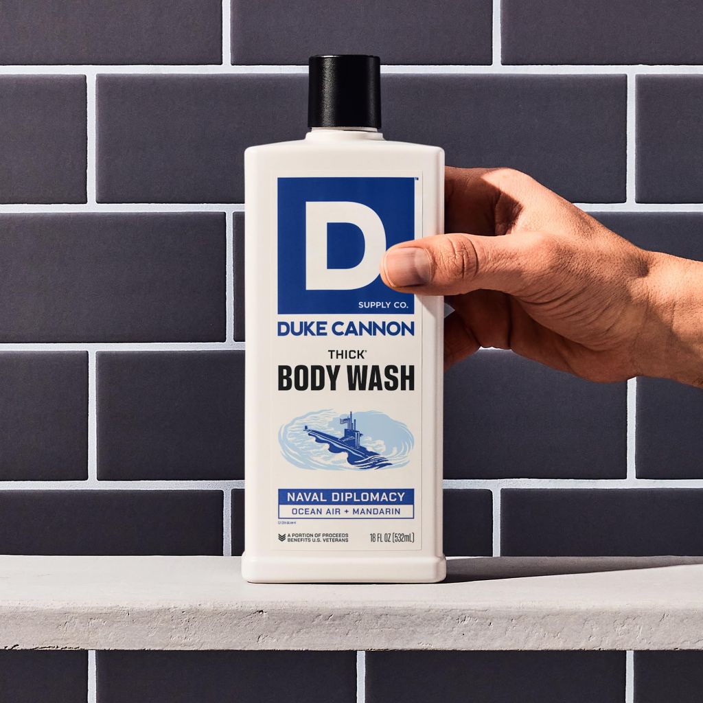 Duke Cannon Supply Co. Thick High Viscosity Body Wash  - Naval Diplomacy (Citrus Musk + Cedarwood), 18 fl. oz.