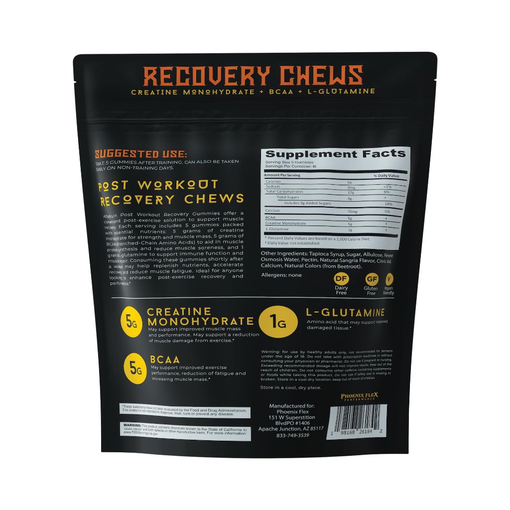 Phoenix Flex After Burn Creatine Monohydrate Chews - Dragon Fruit, 15svgs.