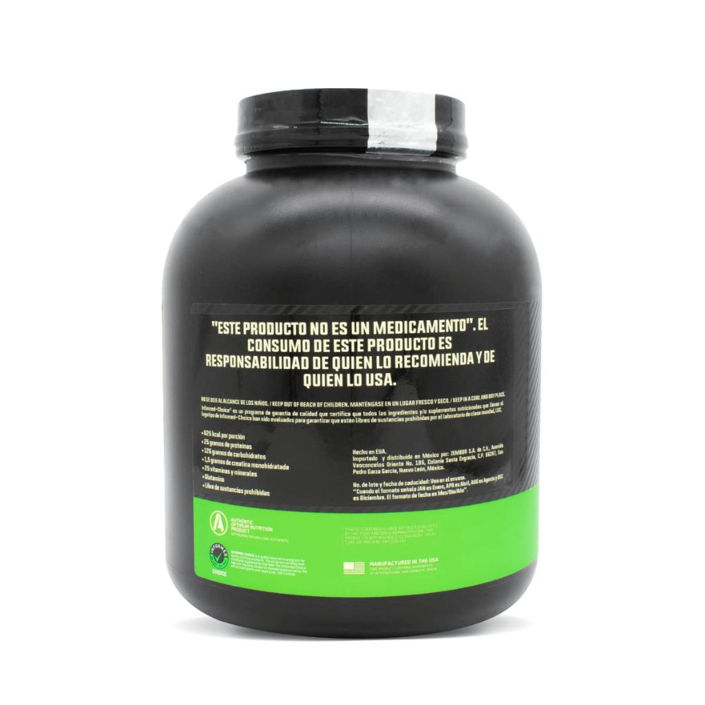 Optimum Nutrition Serious Mass Gainer Protein Powder - Chocolate, 6 lbs
