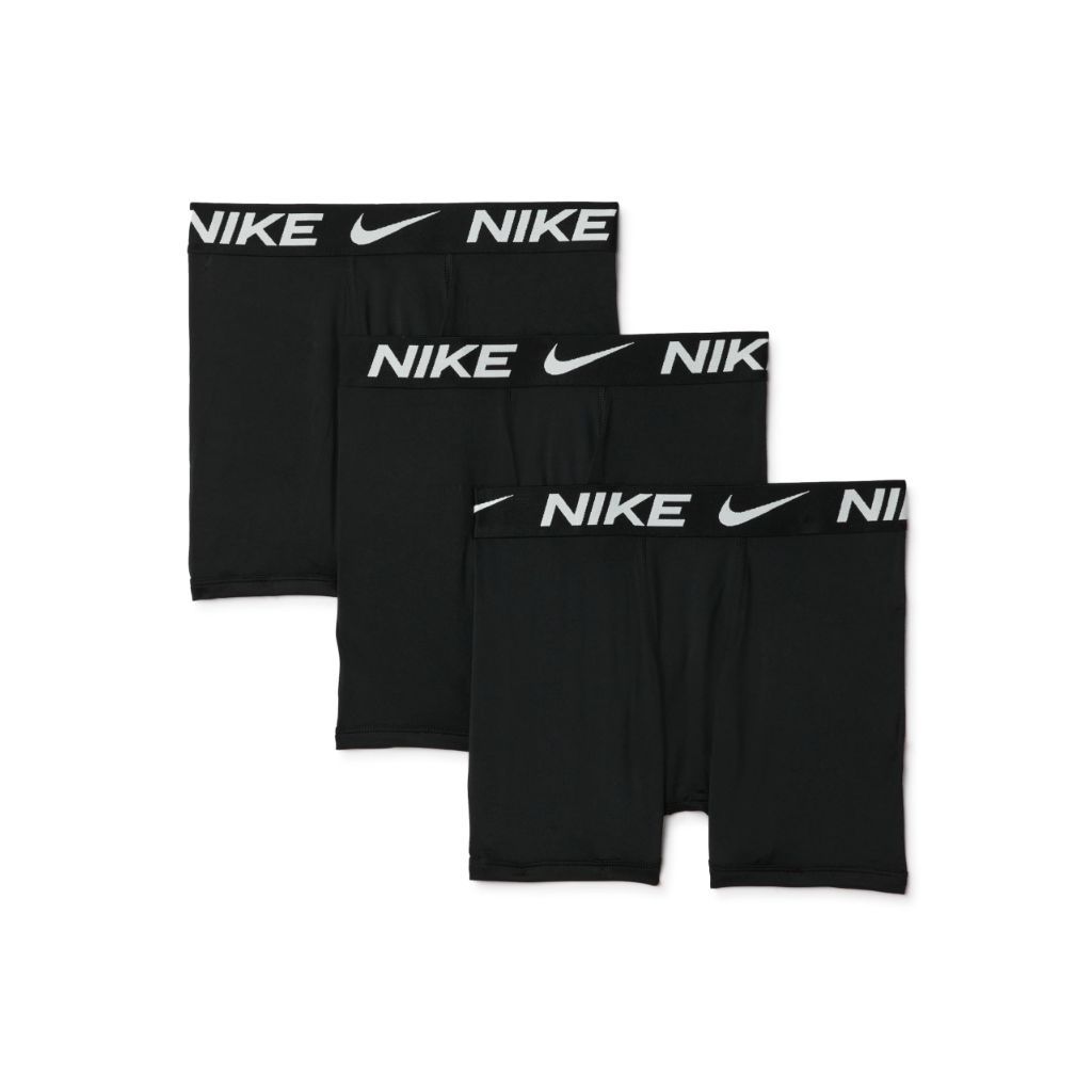 Nike Boy's Dri-Fit Boxer Briefs - Black, YM (3 Pair)