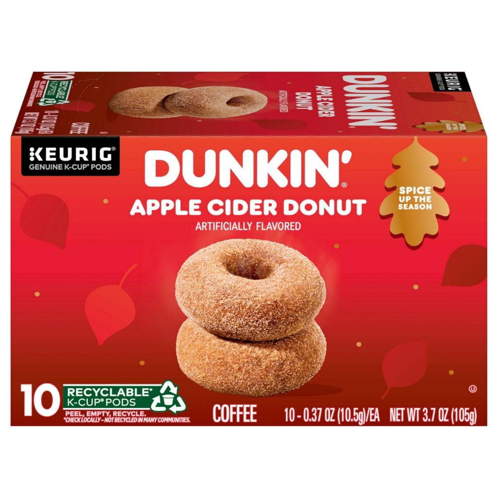 Dunkin Apple Cider Donut Keurig K-Cup Coffee Pods, 10ct.