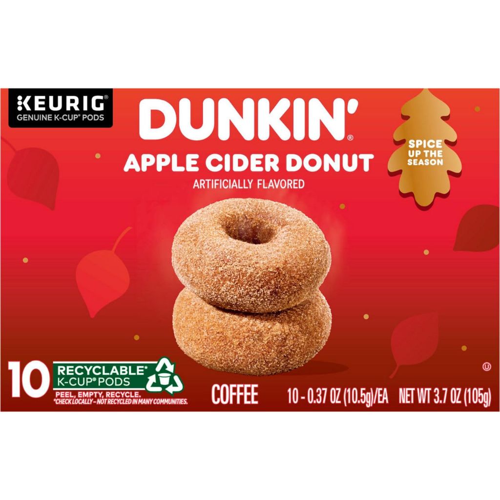 Dunkin Apple Cider Donut Keurig K-Cup Coffee Pods, 10ct.