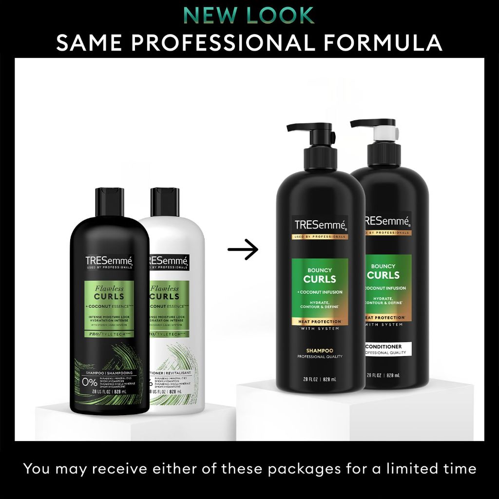 TRESemmé Bouncy Curls + Coconut Infusion Shampoo and Conditioner Set - 28 fl. oz. ea.