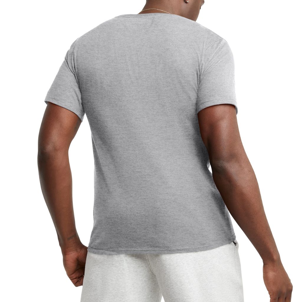 SZ XS, Champion Men's Classic Script T-Shirt - Oxford Gray, XS