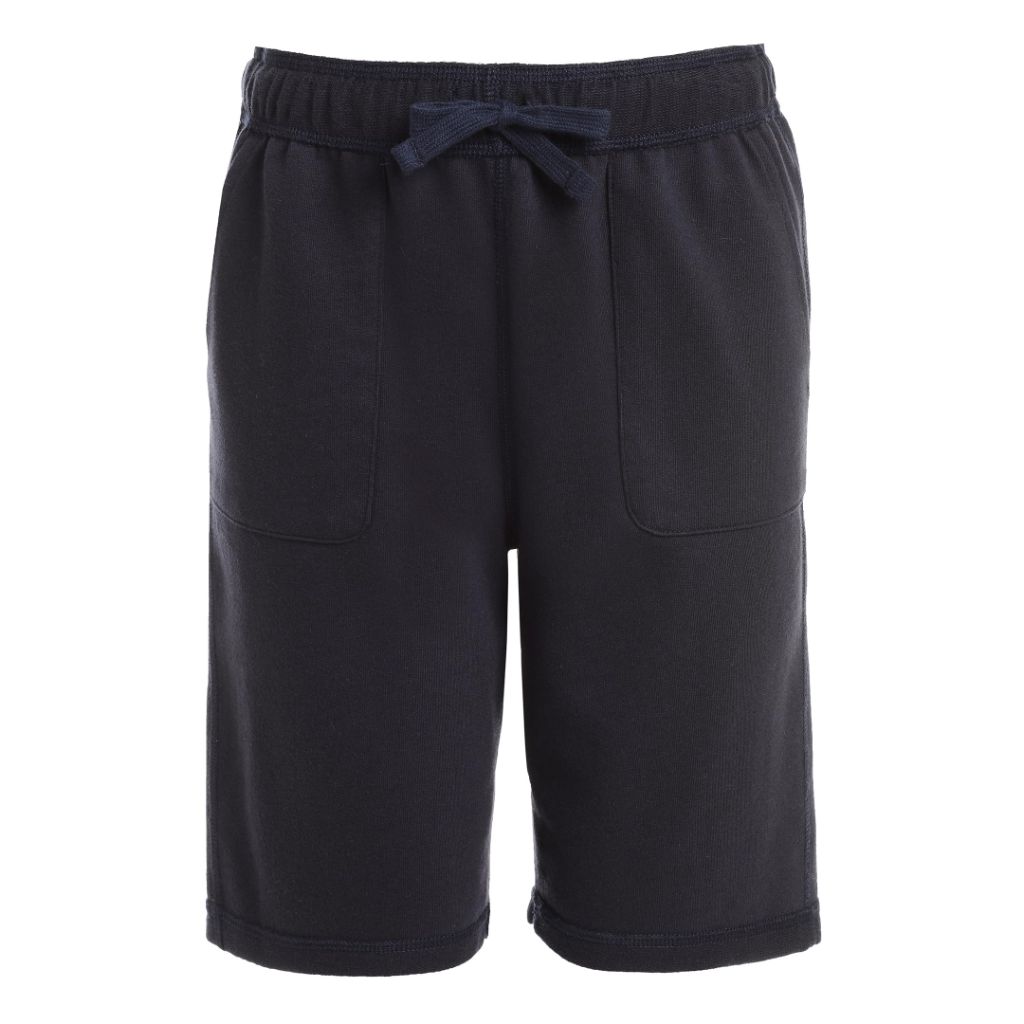 Nautica Boys' School Uniform Sensory-Friendly French Terry Shorts - Navy, Size Large (14/16)