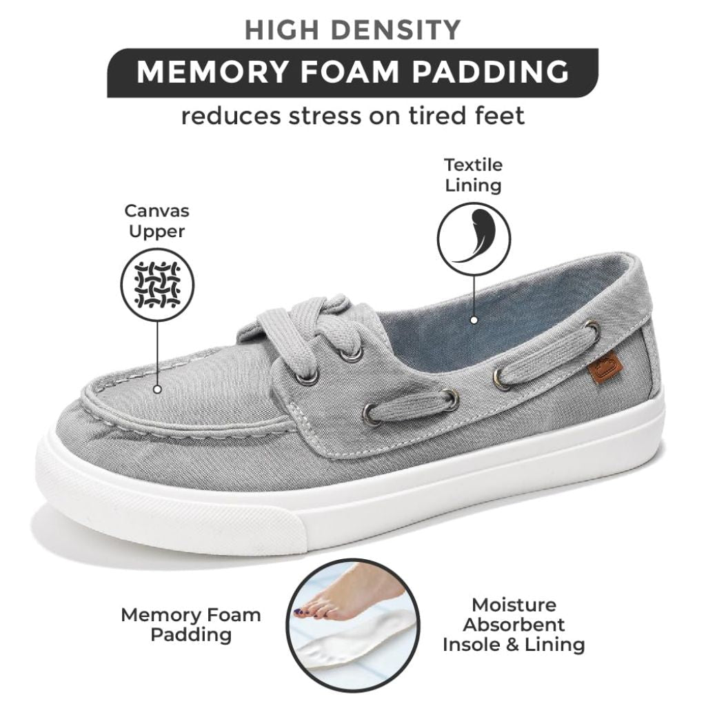 Project Cloud Women's Memory Foam Spring Loafers - Seasalt Gray, Size 8.5