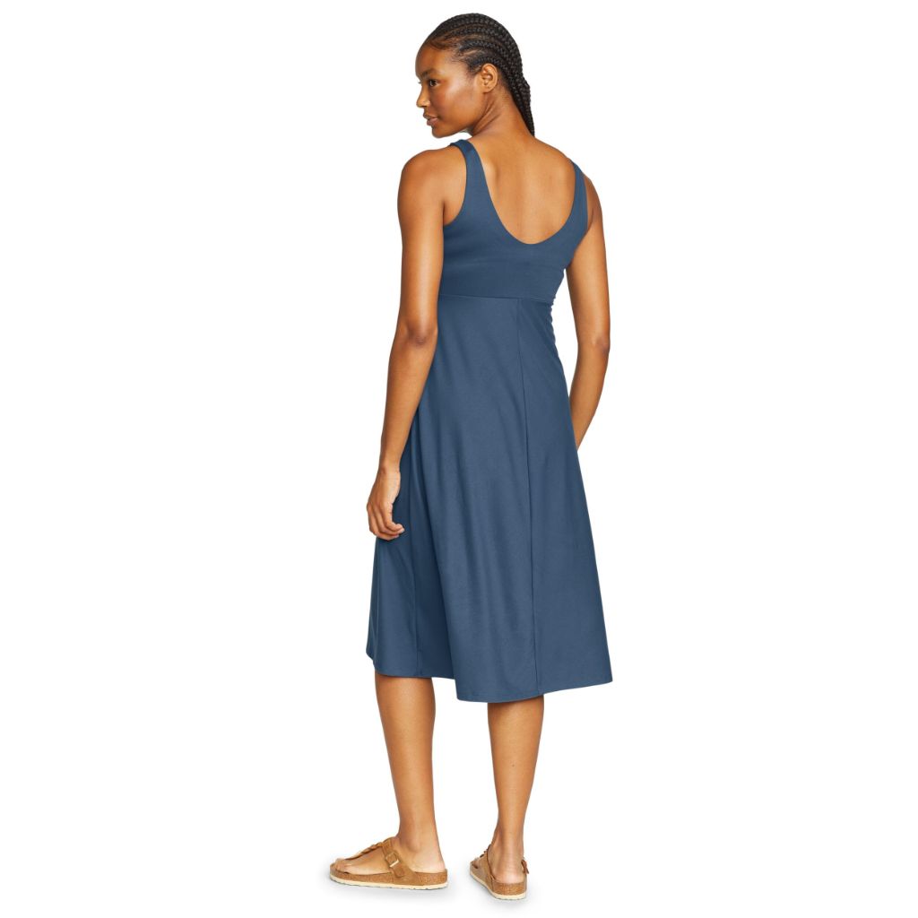 Eddie Bauer Women's Plus Aster V-Neck Midi Dress - Dusk Blue, 3X