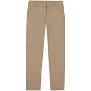 IZOD Girl's School Uniform Stretch Twill Skinny Casual Pants - Khaki, Size 20.5 Plus