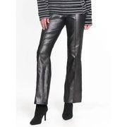 Tru Luxe Women's Foil Printed Bootcut Jeans - Silver Frost, Size 10