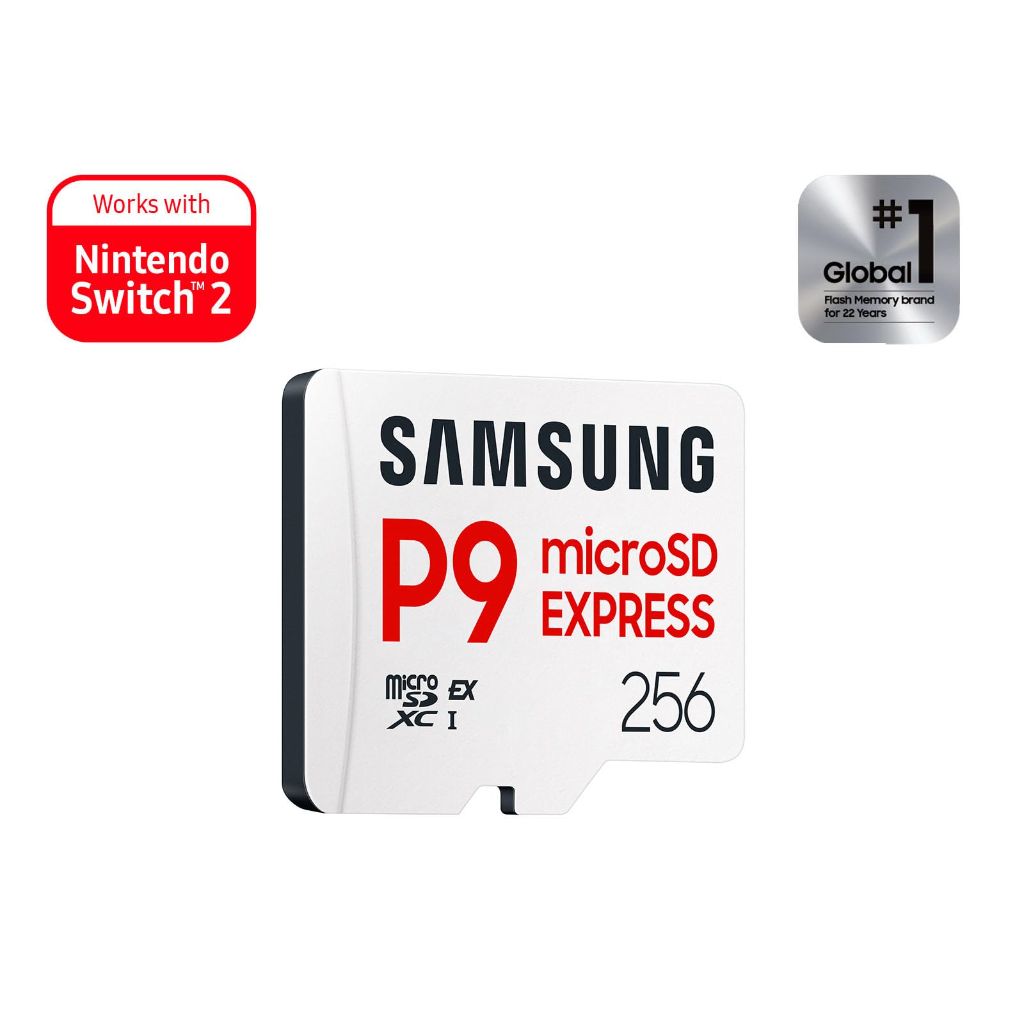 Samsung P9 Express microSD Express Card, 256GB microSDXC Memory Card, Up to 800 MB/s, for Nintendo-Switch