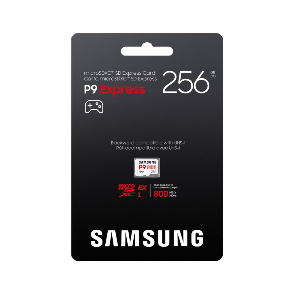 Samsung P9 Express microSD Express Card, 256GB microSDXC Memory Card, Up to 800 MB/s, for Nintendo-Switch