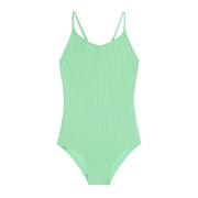 Kanu Surf Girls Hurricane Beach Sport UPF 50 One Piece Swimsuit - Drop Needle Green, Size 4