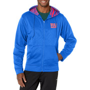 NFL Team Apparel Adult's Full Zip Hoodie - New York Giants, Blue (Small)