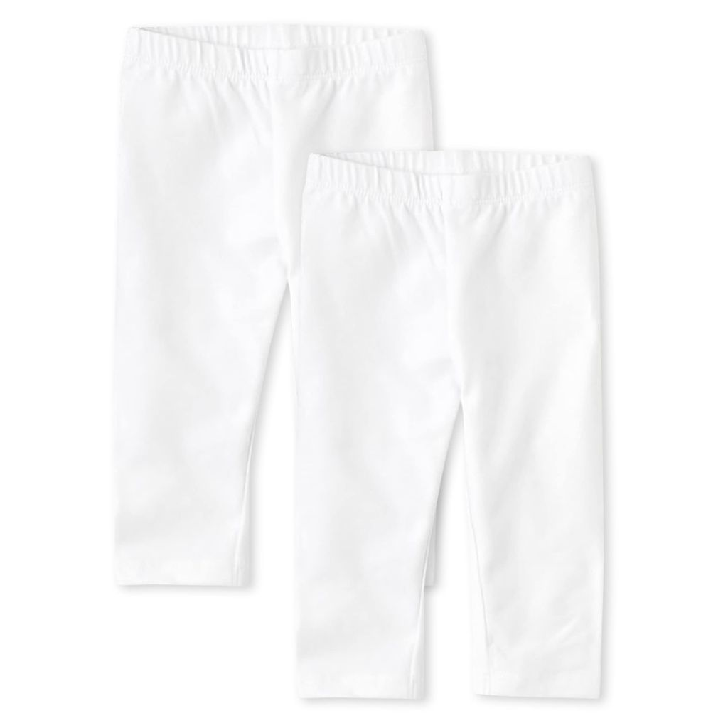 The Children's Place Toddler Girls Capri Leggings - White, Size 2T (2 Pair)