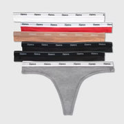 Hanes Originals Women's Thong Panties - Assorted Colors, Size XL (6 Pair)