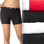 Hanes Women's Originals Mid-Thigh Boxer Briefs - Assorted Colors, Large (4 Pair)