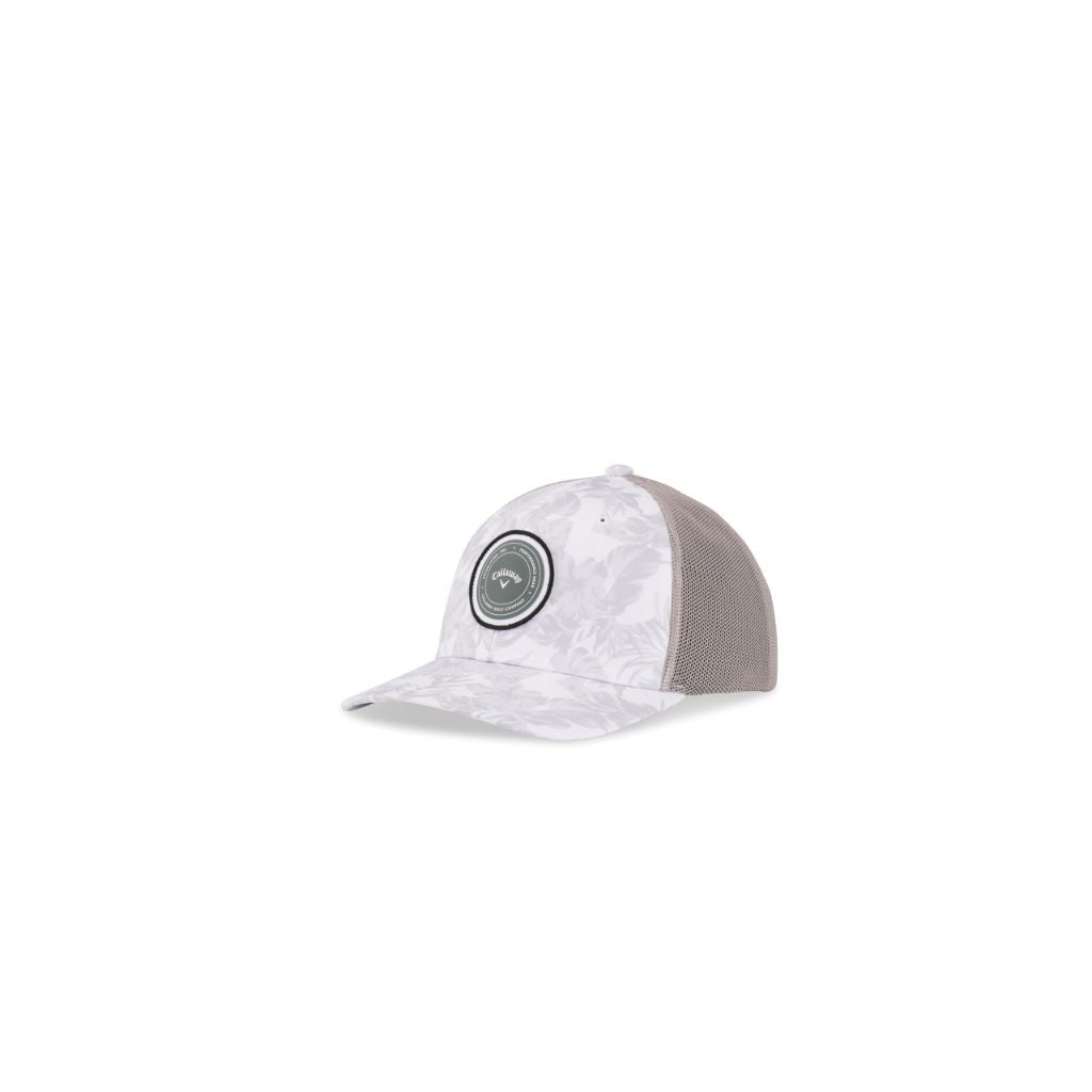 Callaway Golf Playing Through Trucker Collection Snapback Hat - White Tropical, One Size