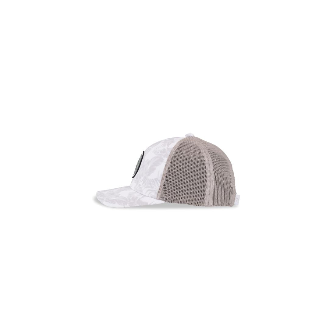 Callaway Golf Playing Through Trucker Collection Snapback Hat - White Tropical, One Size