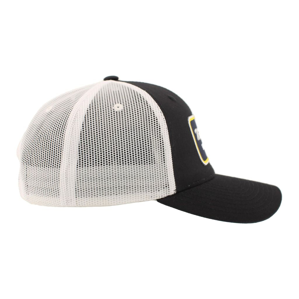 Zephyr Hats Standard Snapback Hat - Michigan Wolverines Big Rig Patch, Black/White (One Size)