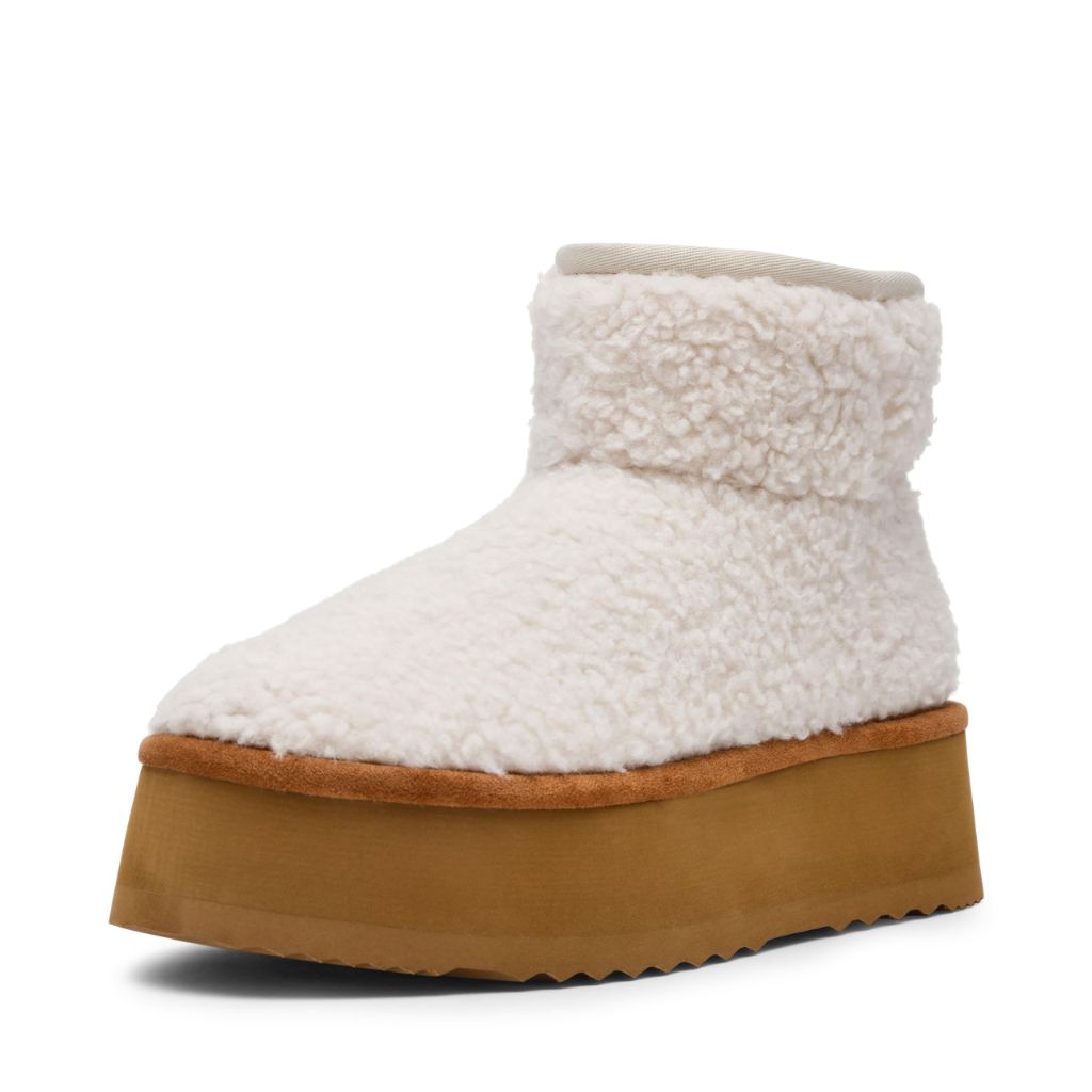 Steve Madden Women's Crue Ankle Platform Boot - Natural, Size 8